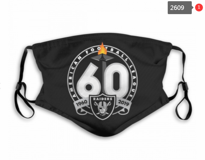 NFL Oakland Raiders #46 Dust mask with filter